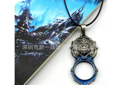 Warcraft 魔兽世界周边 新部落联盟美国队长项链金属开