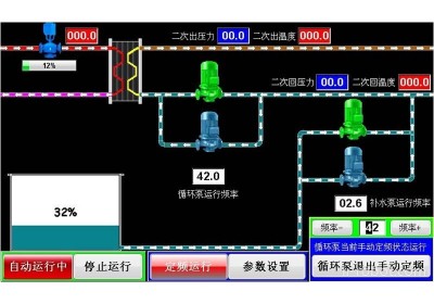 采暖换热机组控制器，集中供热控制器7寸人机界面无需PLC无需编程