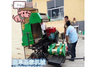 内蒙大草原打捆包膜青贮设备 人工智能饲料机价格