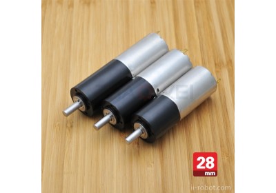 兆威供应28mm塑胶24v直流减速电机智能机器人专用