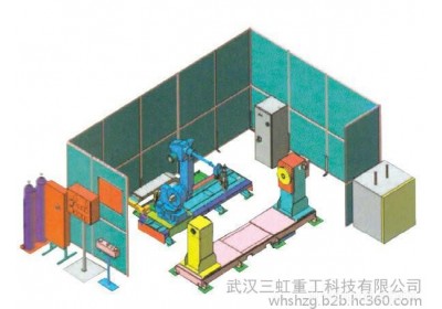 三虹重工3轴龙门轨道机器人焊接