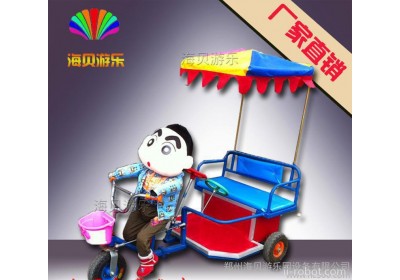 新款毛绒玩具机器人拉车、机器人蹬车、广场机器人蹬车、直销