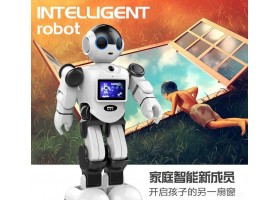 智能多功能教育机器人高科技手机wifi远程控制语音对讲安全监