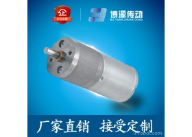 6V25mm直径电动模型展示架减速电机 12V旋转灯具遥控车静音马达 6V中心出轴储纬器机器人有刷电机