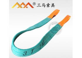 3T2M加厚保护型扁平两头扣吊装带