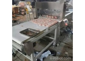 耀泽 HW-850 大型羊肉切片机 一次可以切8卷（板）羊肉或肥牛 采用PLC控制 伺服电机传动双导向推进器 自动进退