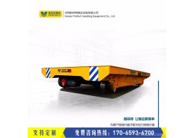 港口装备15t 蓄电池供电轨道车价格 拉运钢卷车间过跨转弯车