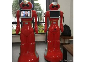 厂家直销无轨迎宾机器人，自主带领机器人，语音互动宣传机器人，主持互动机器人