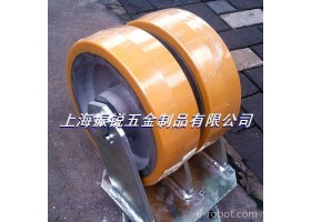 12寸5吨PU双轮超重型脚轮.5000kg超重载万向脚轮.进