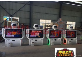 大屏畅玩游戏机，大白机器人，功夫游戏机，乐园体感设备，儿童乐园，互动体感游戏